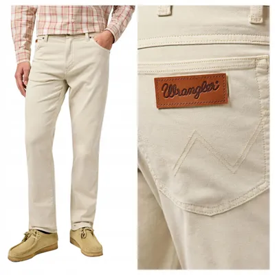 Produktbild von Wrangler | Herrenhose Texas Pelican beige Straight Fit Baumwolle klassisch W32 L34