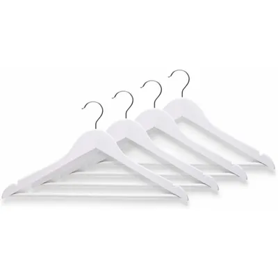Produktbild von Zeller Kleiderbügel, 4er-Set, weiß 43,5