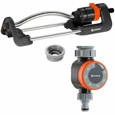 Produktbild von Viereckregner Aqua S mit Bewässerungsuhr Gardena GARDENA