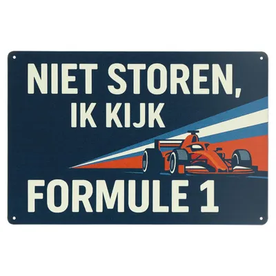 Produktbild von Formule 1 Kijken - Metallschild - Vintage blechschild - Metall poster - Retro blechschild - Blechschild