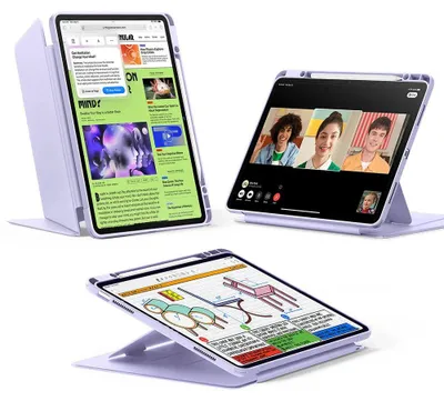 Obrázok produktu pre ESR – Flip Hybrid skladacie puzdro s držiakom na stylus pre iPad Air 13 (2024) / Air 13 (2025) – fialové