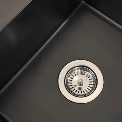 Produktbild von GRANMASTER Universeller 2-Kammer-Siphon mit Automatischem „platzsparendem” Stöpsel – Abflussset für Spülbecken, Manuelle Stöpsel im Set, Universelle