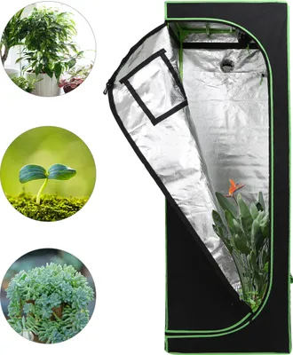 Immagine prodotto di TolleTour Tenda per piante Tenda per piante Serra Box Giardino Coltivazione Ortaggi Erbe Armadio per la coltivazione indoor 60x60x180 cm