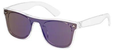 Produktbild von Sonnenbrille "Verano" - Trendige verspiegelte Linse mit UV-400 Schutz, perfekt für Herren und Damen im Sommer - Transparent