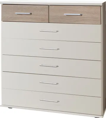 Image de Kommode >Click< (B/H/T: 90x106x40 cm) in Weiß - 90x106x40cm (BxHxT)