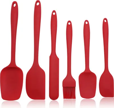 Produktbild von Silikon-Spatel Set 3 Stück, Lebensmittelecht, Hitzebeständig Bis 315°C, Für Backen Und Kochen