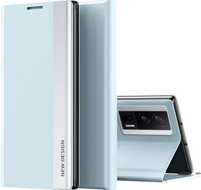 Obrázek produktu pro Pouzdro pro Xiaomi Poco F5 Pro/Redmi K60/K60 Pro MagnetickéPolyuretanKožené Pouzdro s Funkcí Stojánku modré