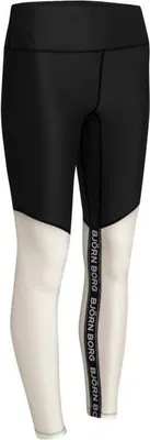 Produktbild von Björn Borg - Damen - Clara Strumpfhose Mit Hohem Bund - Schwarz/Weiß - Gr. 34