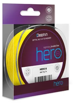 Obrázek produktu pro Delphin HERO 8 / fluo žlutá 0,18mm 10,5kg  300m