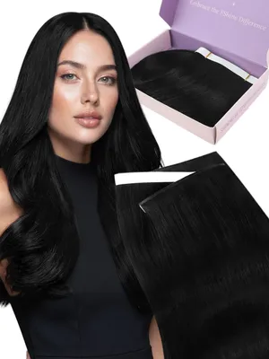 Image de Solidchoice - Extensions à clips, couleur noire, 50 cm, 120 g