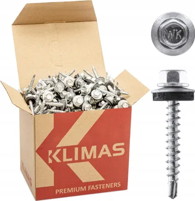 Produktbild von Klimas WFDOC Bohrschrauben für Trapezblech Fassaden Dach verzinkt 4,8x100 mm 100 St.