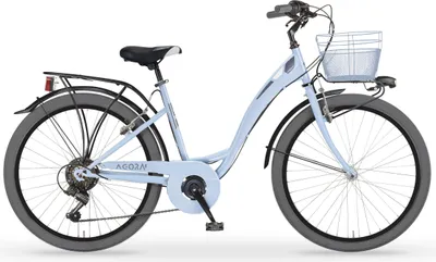 Produktbild von MBM Agorà Citybike 24 Zoll Schwarz mit 6-Gang Kettenschaltung und Stahlrahmen