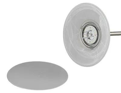 Produktbild von Lindby LED-Stehleuchte Ragna, Leselicht, nickel, dimmbar