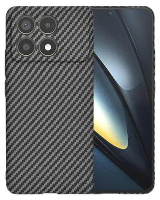 Immagine prodotto di Techsuit Carbonite FiberShell Custodia posteriore per Xiaomi Poco F6 Pro - Nero