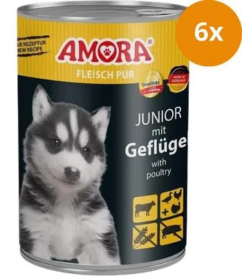 Immagine prodotto di AMORA Dog Fleisch Pur Junior 400g