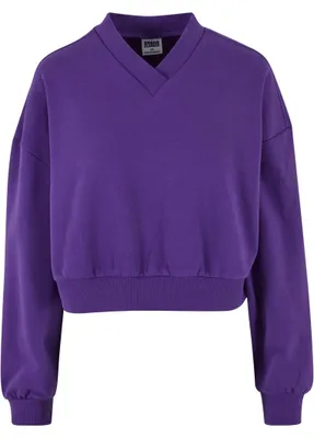 Immagine prodotto di Urban Classics Donna Cropped V-Neck realviolet - XS