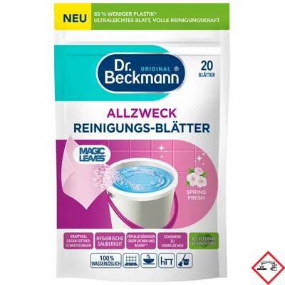 Produktbild von Dr.Beckmann Allzweck Reinigungs-Blätter Magic Leaves Spring Fresh 44g