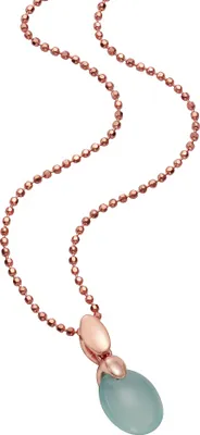 Produktbild von Jamelli Anhänger mit Kette 925/- Sterling Silber 45cm rot Chalcedon blau 500245238J-45