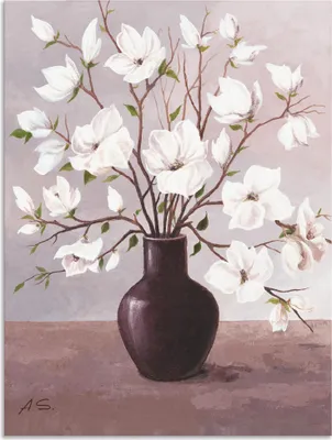 Produktbild von ARTland Wandbild Alu für Innen & Outdoor Magnolien Größe: 30x40 cm