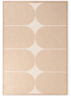 Image de Tapis d'intérieur et d'extérieur Hanse Home, résistant aux intempéries, robuste, réversible, en jute, couleur blanche