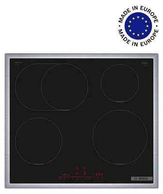 Produktbild von Bosch PIF645HB1E, Serie 6, Induktionskochfeld, 60 cm, Schwarz, Mit Rahmen aufliegend