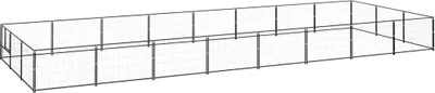 Produktbild von Hundezwinger Schwarz 24 m² Stahl
