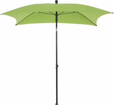 Produktbild von Sonnenschirm >City< in anthrazit, grün - 180x235x180 (BxHxT)