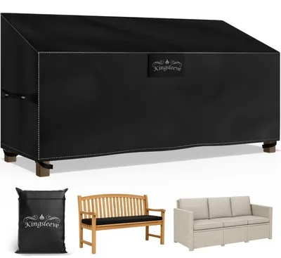 Image de Kingsleeve® Housse pour Salon de jardin en Tissu Oxford Imperméable - Bâche de protection Imperméable en Polyester Haute Qualité, Anti-gel, housse de canapé, chaises, 163x66xH63/89cm