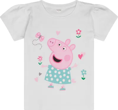 Produktbild von Peppa Wutz Pig Kinder Mädchen T-Shirt     , Größe:110-116