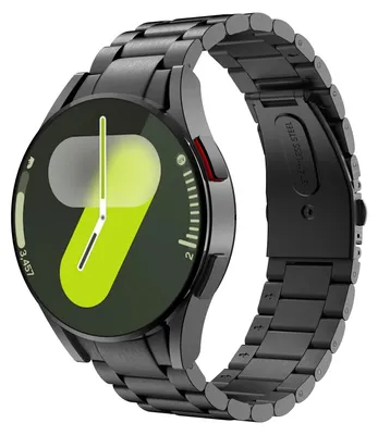 Image de Bracelet métallique MoKo compatible avec les montres Samsung Galaxy Watch 7/6/5/4, modèles 40 mm/44 mm – Noir
