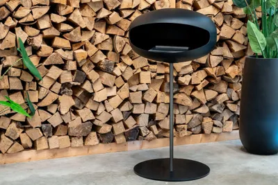 Image de La Fuego - Foyer auEthanol - Atlas Slim - Autonome - Noir Mat - Design compact