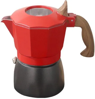 Zdjęcie produktu dla Klasyczny włoski ekspres do kawy, nadający się do kuchenek gazowych lub elektrycznych, na 2 filiżanki espresso, sprzęt kuchenny na kemping.