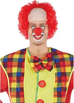 Produktbild von Perücke Clown Glatze rot Halloween Karneval Kostüm Zubehör