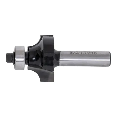 Produktbild von STIER Abrundfräser mit Kugellager HM, Ø 24,7 mm 8 mm Schaft, R6, Rundfräser, Radiusfräser, Fräser