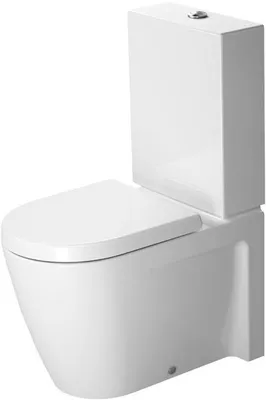 Produktbild von Duravit Stand-WC-Kombination STARCK 2 tief, 370 x 630 mm, Abgang Vario weiß
