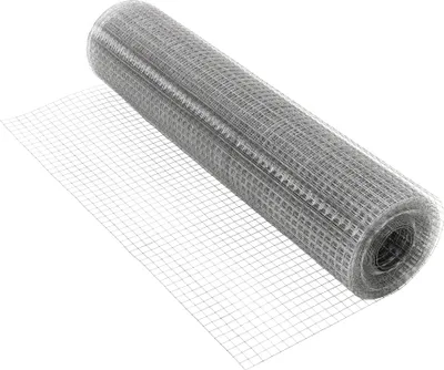 Produktbild von ECD Germany Volierendraht Drahtgitter Silber 12x12mm Masche, 1x10m, 0,7mm dick, verzinkter Stahl, 4-eck Drahtzaun Schweißgitter Maschendrahtzaun