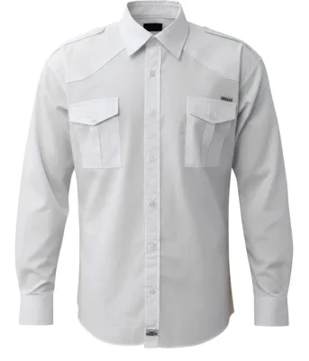 Produktbild von ROCK-IT Apparel Herren Langarm Hemd - Worker Shirt – Regular Fit XX-Large Weiß