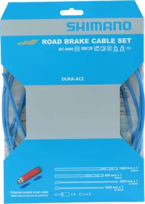 Produktbild von SHIMANO Bremszug-Set DURA-ACE - polymerbeschichtet, Blau