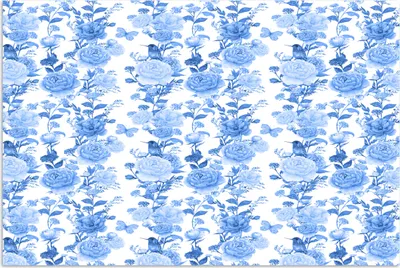 Produktbild von MuchoWow® Poster Blumen - Rosen - Blau 180x120 cm - Fotoplakat