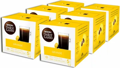 Produktbild von Nescafé Dolce Gusto Grande, Kaffee, Kaffeekapsel, 6er Pack, 6 x 16 Kapseln