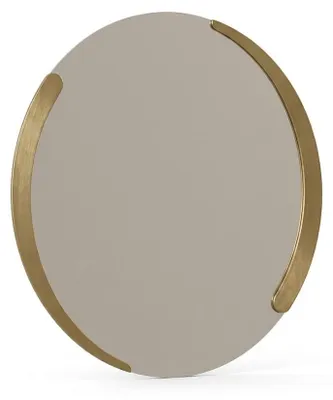 Productafbeelding van Ovale wandspiegel met gouden frame, luxe decoratieve spiegel, elegant