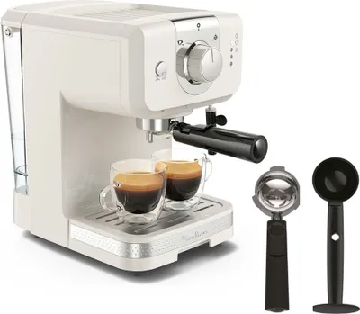 Produktbild von Moulinex XP330A10, Espressomaschine, 1,5 l, Gemahlener Kaffee, Elfenbein