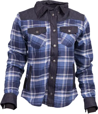 Image de Chemise Queen Kerosin Troublemaker Blanko Adventure pour femmes, bleue, XL