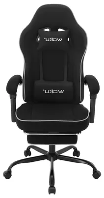 Immagine prodotto di Sedia da gaming con poggiapiedi, sedia da ufficio, ergonomica, regolabile, capacità di carico: 150 kg