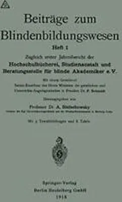 Zdjęcie produktu dla Beiträge zum Blindenbildungswesen