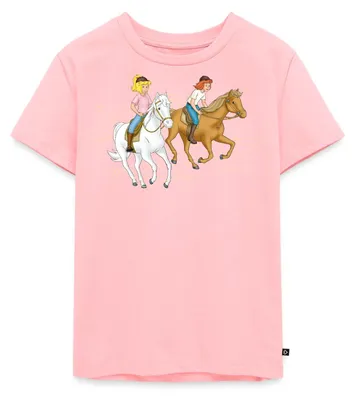 Produktbild von Spreadshirt Bibi Und Tina Ausritt Mit Amadeus Und Sabrina Kinder Premium T-Shirt, 98/104 (2 Jahre), Rosa