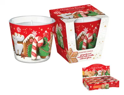 Obrázok produktu pre Nohel Garden Sviečka v skle CHRISTMAS SWEETS GINGERBREAD COOKIES 115g