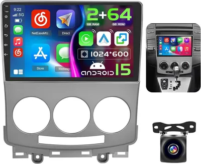 Obrázek produktu pro Autorádio - Android rádio - Autorádio - Multimediální rádio - 2DIN autorádio - 9" dotykový displej