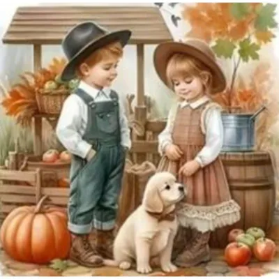 Produktbild von NORIMPEX Diamantov kleiner Ofen Kinder auf dem Herbstmarkt 30x40cm