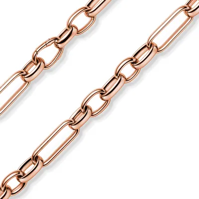 Produktbild von 11mm Phantasie Kette Halskette Collier aus 585 Gold Rotgold 60cm